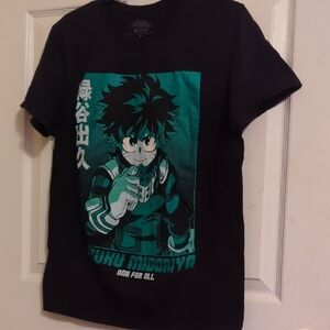 Black and Green Graphic Kids T-Shirt